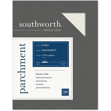 SOUTHWORTH Paper, Parchment, 24#, Blue Pk SOU964C